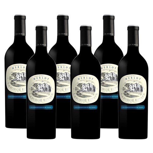 Case of 6 La Forge Merlot 75cl French Red Wine